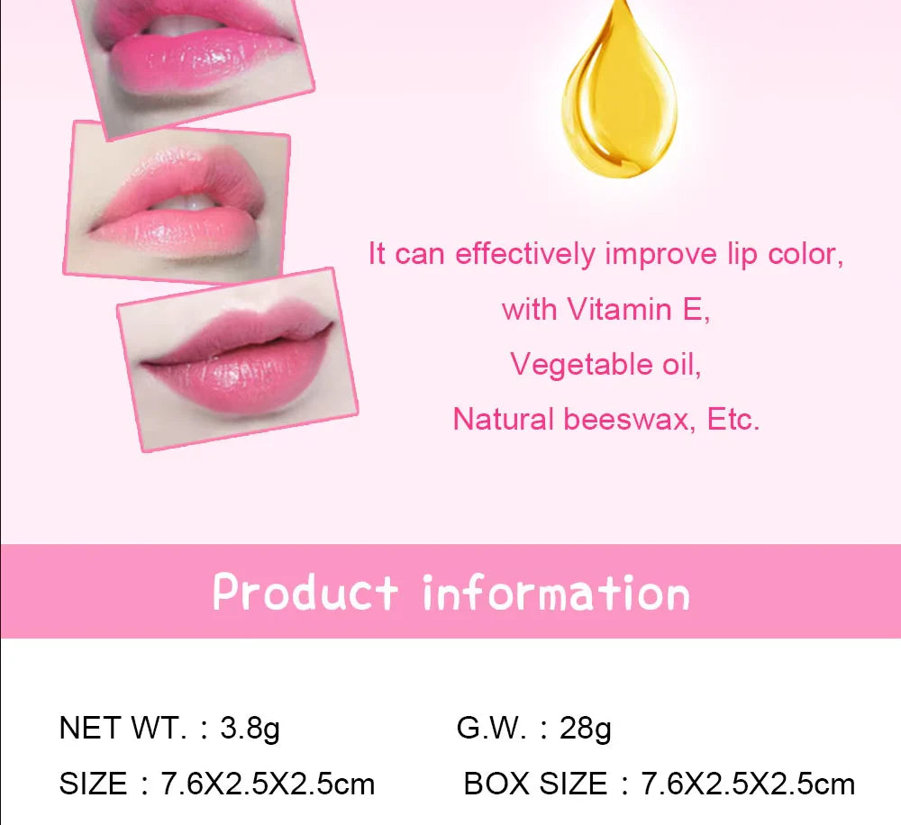 ( 2 পিস) Jelly Dried Flower Color Changing Lip Balm