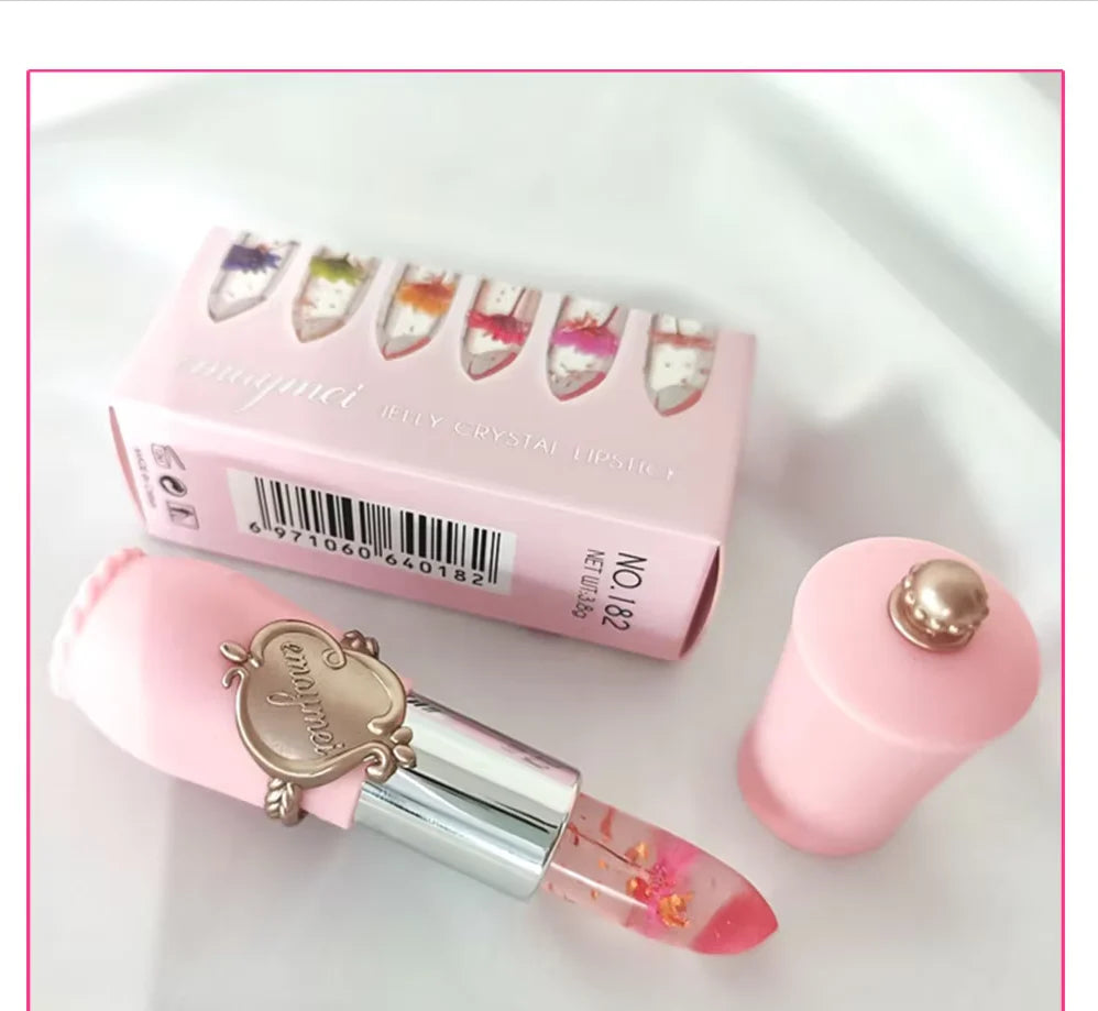 ( 6 পিসের সেট ) Jelly Dried Flower Color Changing Lip Balm